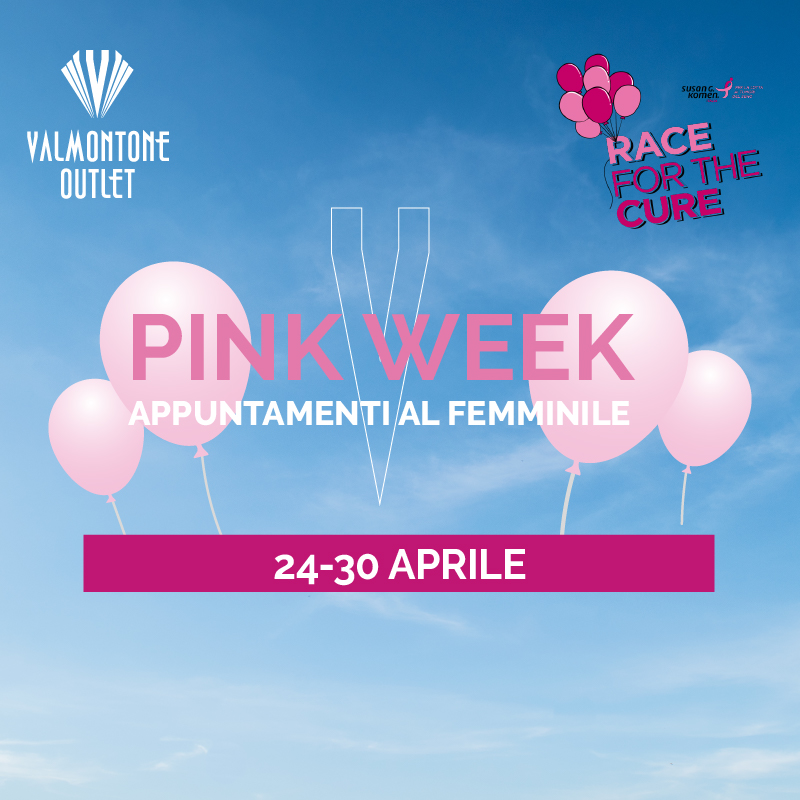 A Valmontone Outlet arriva la Pink Week 2023, dedicata a tutte le donne.