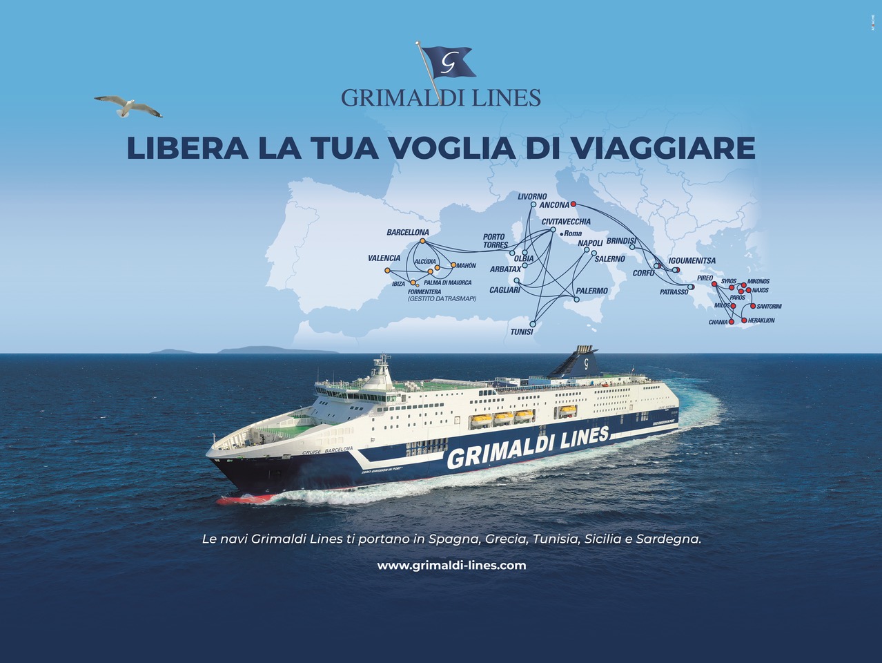 10% discount from GRIMALDI LINES.