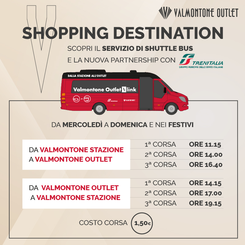 Valmontone Outlet link: for even more convenient shopping.
