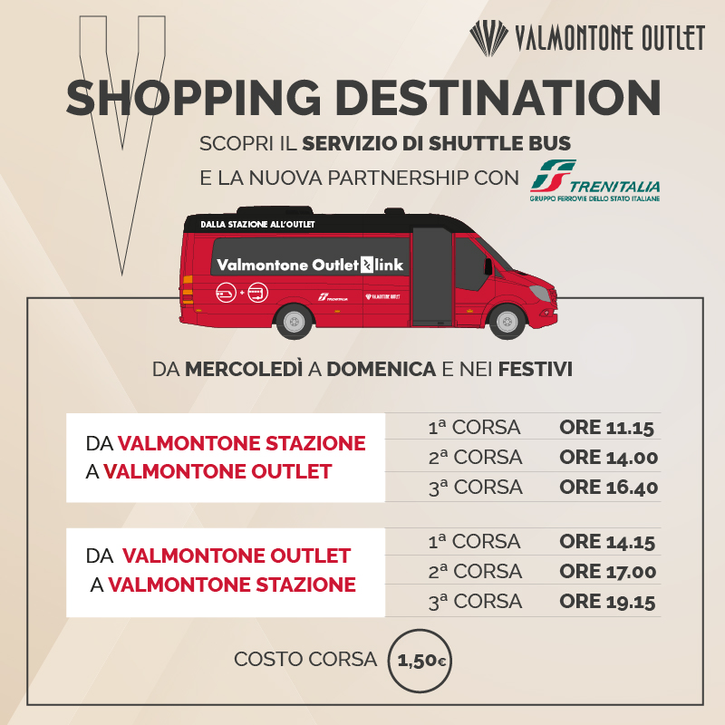 Valmontone Outlet link: per uno shopping ancora più comodo.