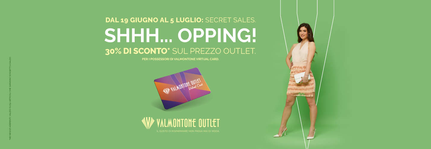 A Valmontone Outlet è tutto pronto per i Secret Sales 2023.