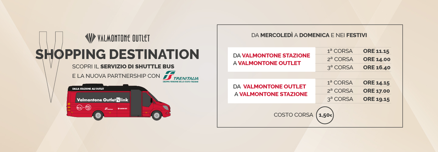 Valmontone Outlet link: for even more convenient shopping.