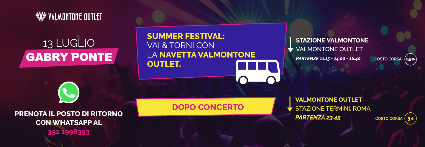 NAVETTA CONCERTO GABRY PONTE 2023