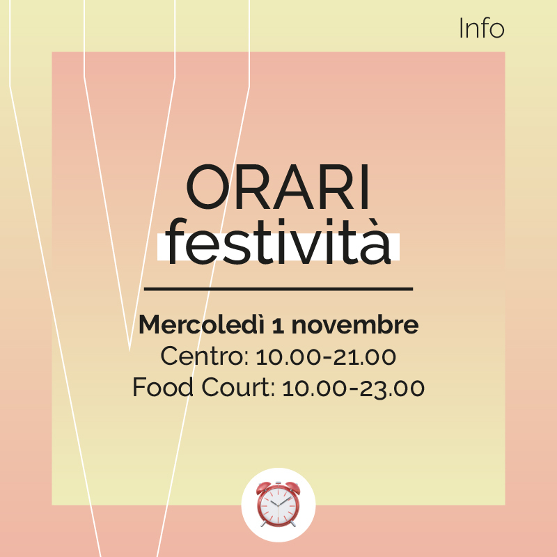 ORARI 1 NOVEMBRE 2023