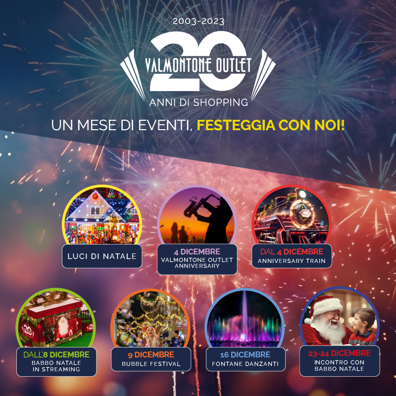 Un mese di eventi, festeggia con noi!