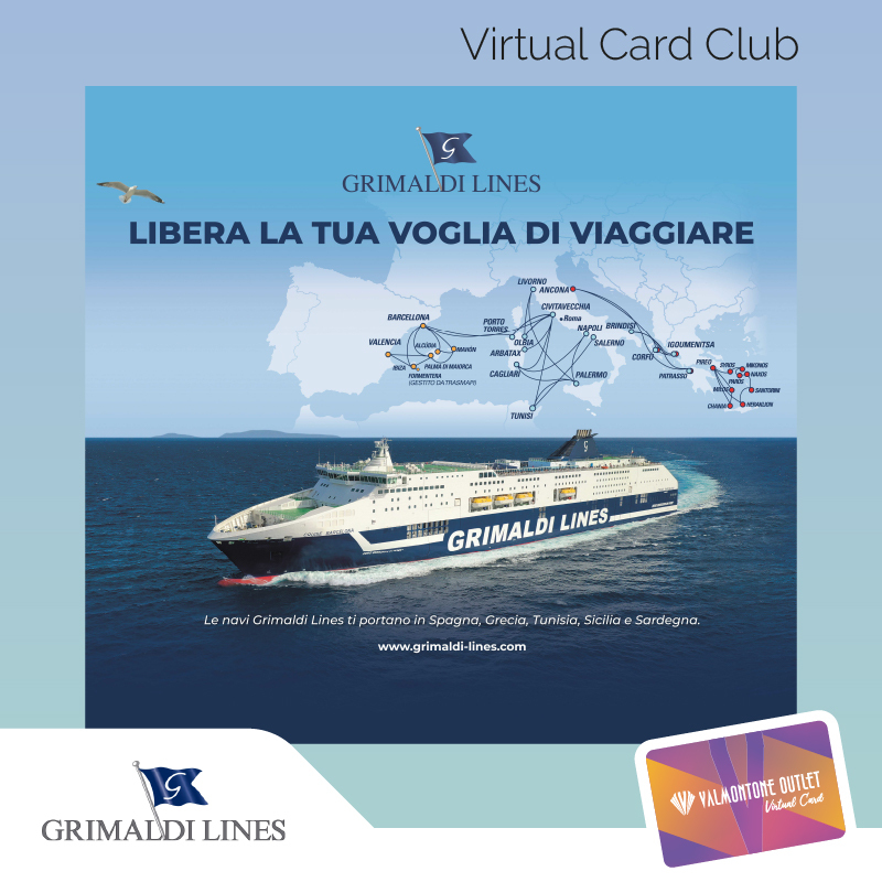 Grimaldi Lines: anche quest’anno tra le convenzioni della Virtual Card 2024.