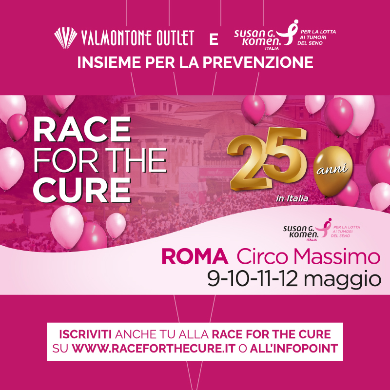 Valmontone Outlet è pronto per la Race for the Cure 2024.