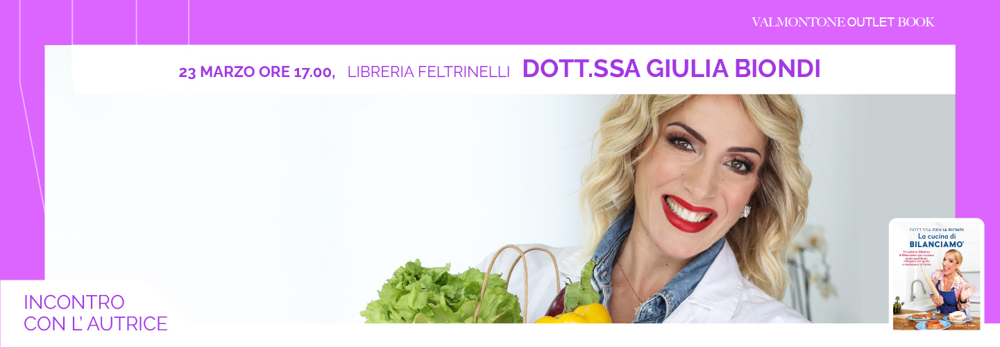LA DOTT.SSA BIONDI PRESENTA IL LIBRO LA CUCINA DI BILANCIAMO