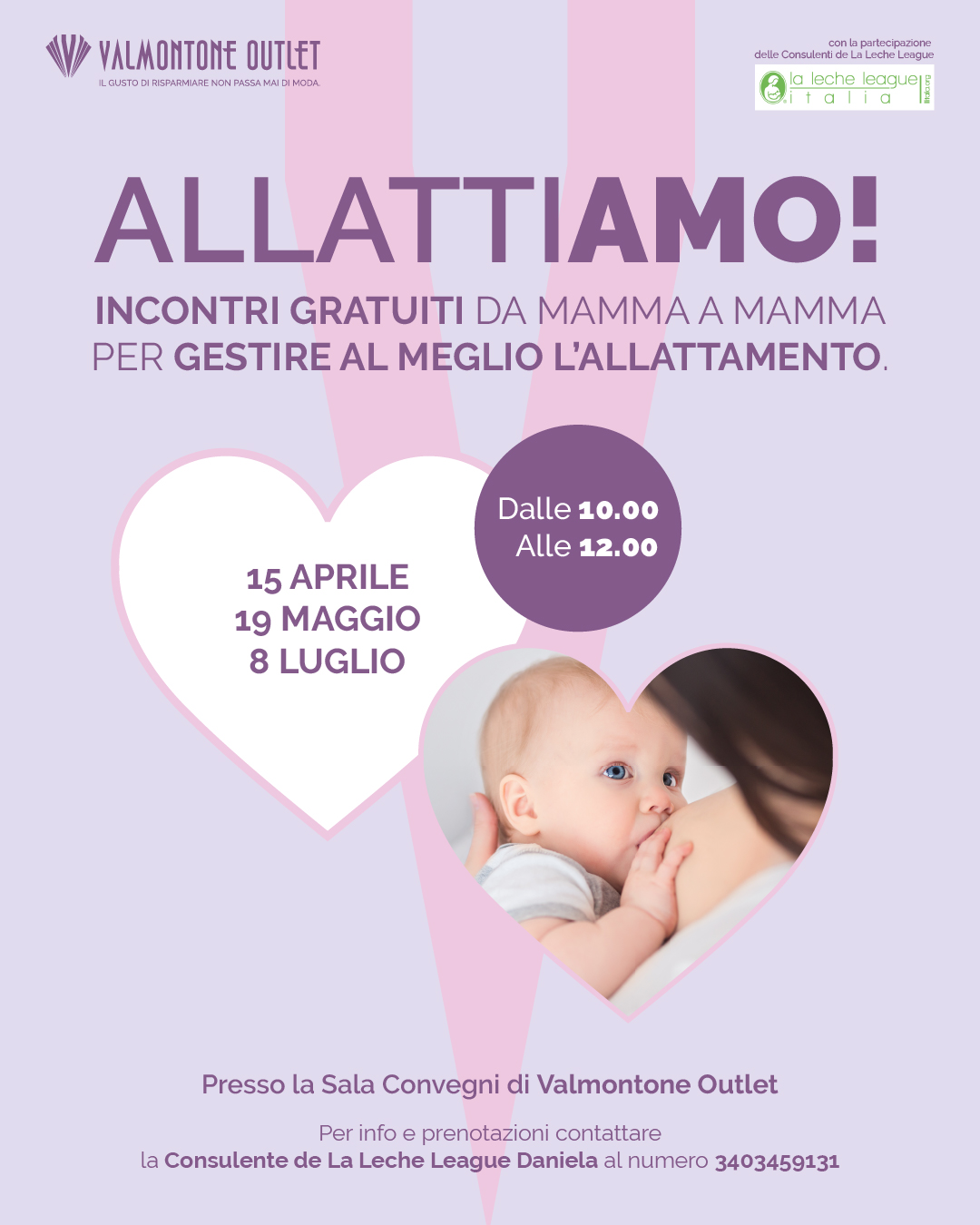 ALLATTIAMO 2025: tre incontri gratuiti dedicati alle future mamme.