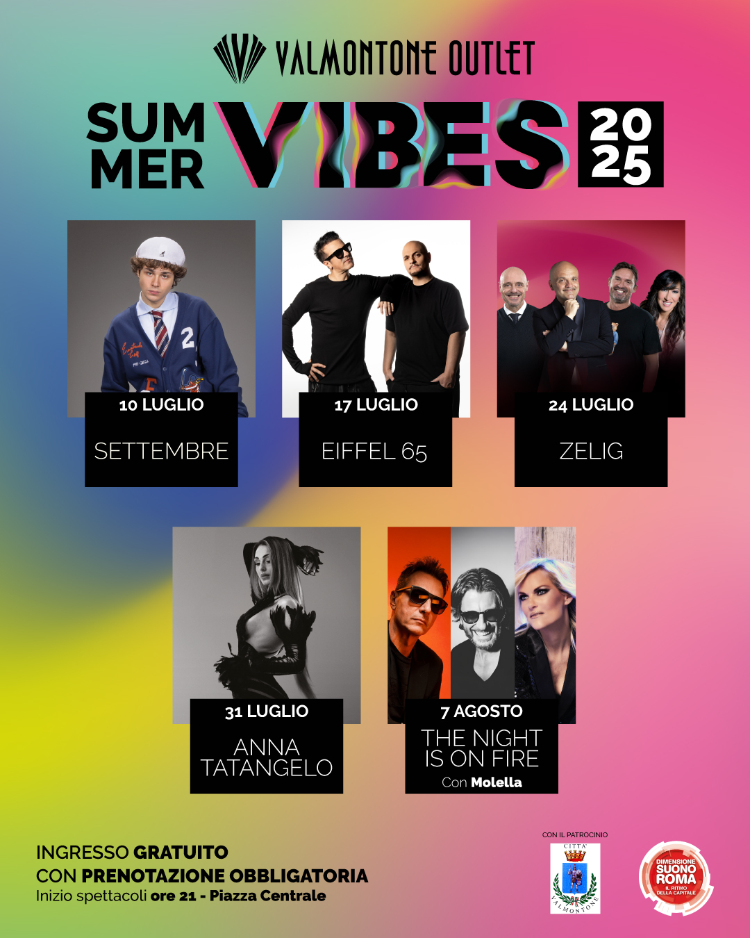 VALMONTONE OUTLET PRESENTA SUMMER VIBES 2025: EMOZIONI E SHOPPING A RITMO DI MUSICA.