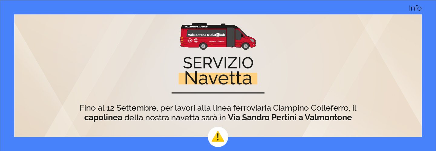 CAPOLINEA NAVETTA: TEMPORANEO SPOSTAMENTO PER LAVORI