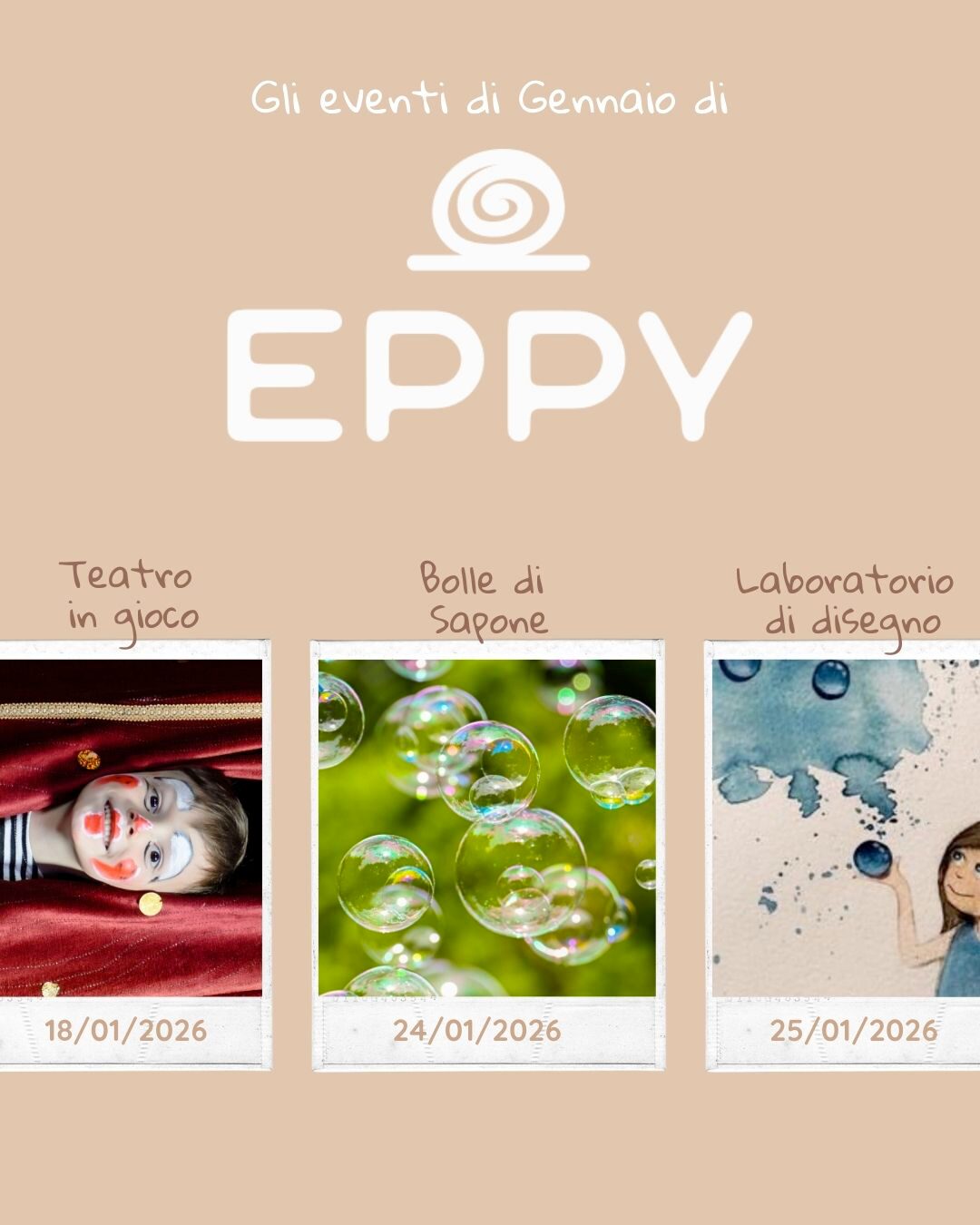 I LABORATORI DI EPPY FANNO FELICI I PIÙ PICCOLI