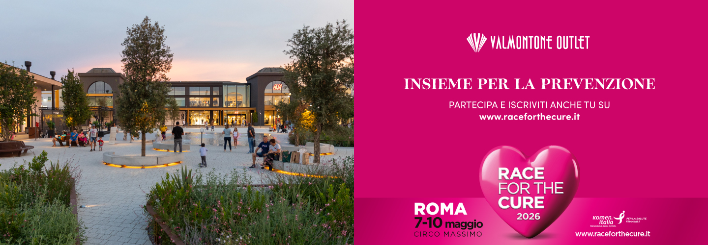 RACE FOR THE CURE 2026: VALMONTONE OUTLET CORRE ANCORA