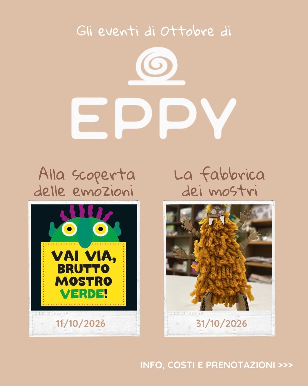 I LABORATORI DI EPPY FANNO FELICI I PIÙ PICCOLI